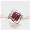 Image 1 : S340-117 SILVER GARNET(1.35CT) RING