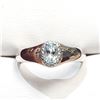 Image 1 : S340-131 SILVER BLUE TOPAZ(0.45CT) RING