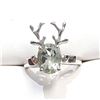 Image 1 : S340-135 SILVER GREEN AMETHYST(1.85CT) RING