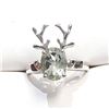 Image 1 : S340-135 SILVER GREEN AMETHYST(1.85CT) RING