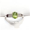 Image 1 : S340-132 SILVER PERIDOT (0.45CT) RING