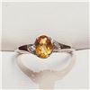 Image 1 : S340-145 SILVER CITRINE(0.75CT) RING