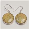 Image 1 : S340-106 SILVER AGATE(20.7CT) EARRINGS