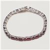 Image 1 : S340-112 SILVER GARNET(10.8CT) BRACELET