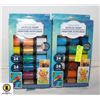 Image 1 : 2 NEW PKGS OF 24 COLORS PERMANENT ACRYLIC PAINT