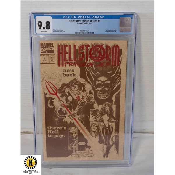 MARVEL HELLSTORM: PRINCE OF LIES #1 CGC COMIC