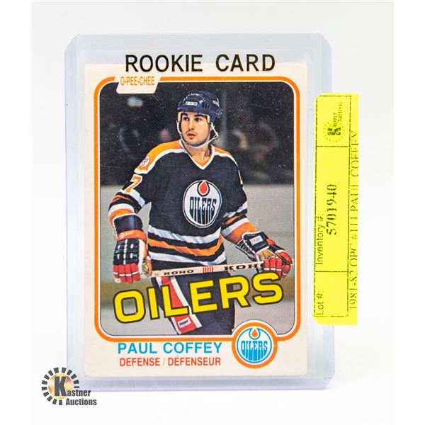 1981-82 OPC #111 PAUL COFFEY ROOKIE