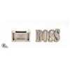 Image 1 : BOX WITH HUGO BOSS BELT BUCKLE AND