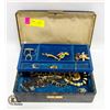 FARRINGTON BLUE/GOLD JEWELRY BOX WITH