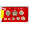 Image 1 : 1974 JAMAICAN 8 COIN SET - FRANKLIN MINT