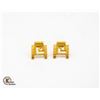Image 1 : 18K YELLOW GOLD FANCY DESIGN EARRINGS