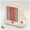 Image 1 : UKRAINIAN NAPKIN HOLDER (5"L X 3"W X 4.5"H)