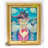 Image 1 : FRAMED ORIGINAL 1987 RED SKELTON CANVAS PAINTING