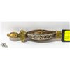 Image 2 : 35" LONG ANTIQUE SWORD WITH BRASS + WOOD HANDLE