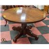 Image 1 : LARGE ESTATE WOODEN ROUND TABLE H-29" D-46"