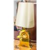 Image 1 : VINTAGE TABLE LAMP BRASS TONE 13" X 35"