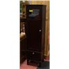 Image 1 : 4FT SINGLE DOOR CABINET DARK BURGANDY H-47.5"