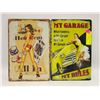 Image 1 : 2 METAL GARAGE SIGNS 12X8" MY RULES & TEXAS HOLDEM