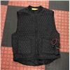 Image 1 : QUILT HEATED BLACK MOTORCYCLE PLUG IN VEST SIZE 44