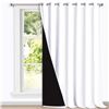Image 1 : NEW NICETOWN 100% BLACKOUT CURTAINS 100" X 108"