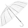 Image 1 : NEW PAIR UNPACKED 46" CLEAR UMBRELLAS