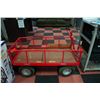 Image 1 : LARGE RED YARD UTILITY WAGON