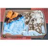 Image 1 : BOX WITH 2 PLUSH THROWS - 1 WOLF THROW