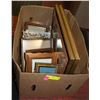 Image 1 : BOX OF PICTURE FRAMES AND ART