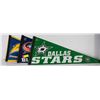 Image 1 : SET OF 3 NHL HOCKEY PENNANTS