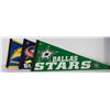 Image 1 : SET OF 3 NHL HOCKEY PENNANTS