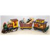 Image 1 : 3PC CHRISTMAS WOODEN TRAIN SET