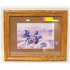 Image 1 : CHARLES RUSSELL FRAMED PRINT "THE STRENUOUS LIFE"