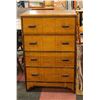 Image 1 : FOUR DRAWER DRESSER H-43.75" W-18" L-28"