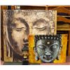 Image 1 : 2 BUDDHA PICTURES WITH STATUE