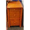 Image 1 : WOODEN SIDE TABLE WITH PULL OUT CUP/REMOTE HOLDER