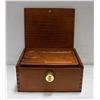 Image 1 : NEW WOODEN LOCKABLE STASH BOX W/ INSERTS