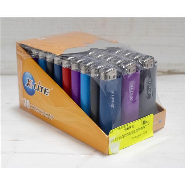 30PK OF DISPOSABLE LIGHTERS