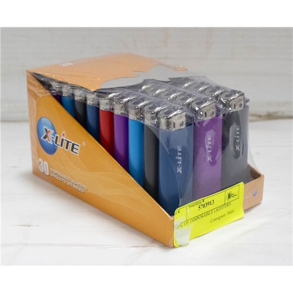 30PK OF DISPOSABLE LIGHTERS