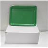 Image 1 : 12PK GREEN PLASTIC ROLLING TRAYS