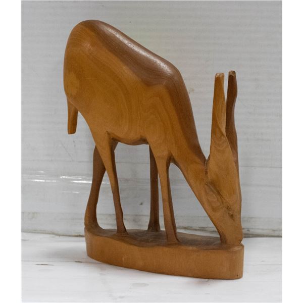 WOOD CARVING ANTELOPE H-7.5"