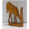 Image 1 : WOOD CARVING ANTELOPE H-7.5"