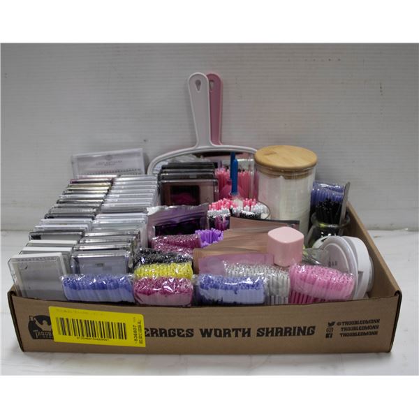 LASH TRAYS, OVER 10 ROLLS OF