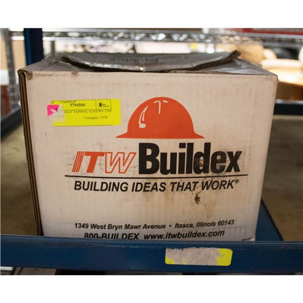 1.5 INCH SELF TAPPING SCREWS 2500 PER BOX