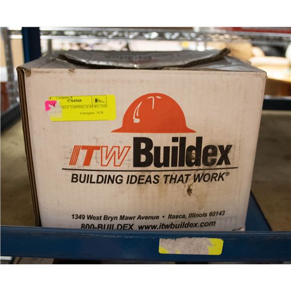 1.5 INCH SELF TAPPING SCREWS 2500 PER BOX