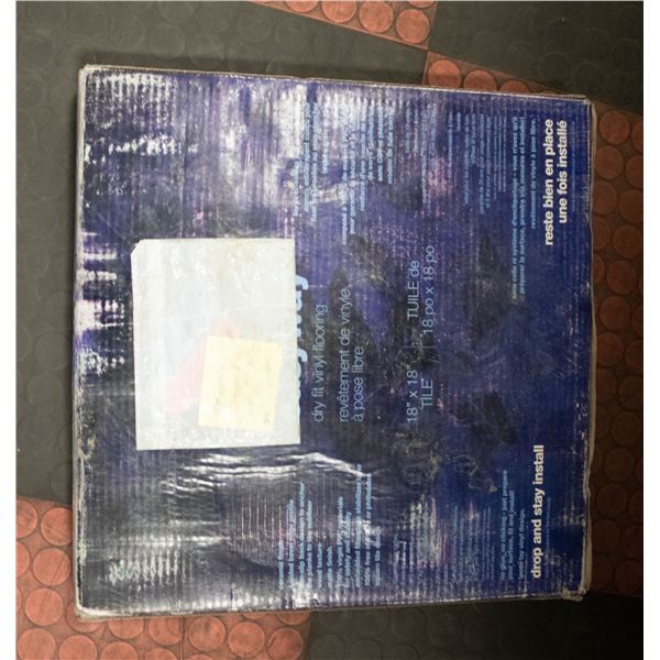18" X 18" NO GLUE FLOOR TILES EASYWAY VINYL