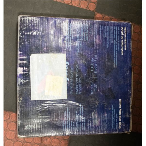 18" X 18" NO GLUE FLOOR TILES EASYWAY VINYL