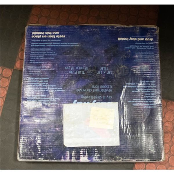 18" X 18" NO GLUE FLOOR TILES EASYWAY VINYL