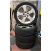 Image 1 : SET OF 4 MAZDA RIMS WITH 205/50/R17 M&S TIRES