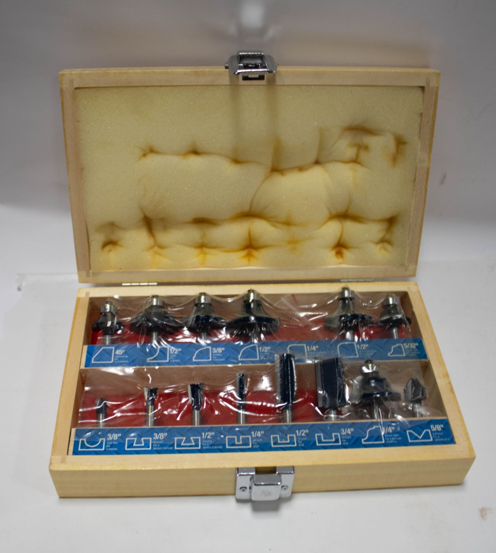 Mastercraft Router Bits Kit WOODEN BOXED MASTERCRAFT ROUTER BITS