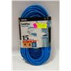 Image 1 : NEW WOODS 15 M POWER CORD. MEDIUM DUTY